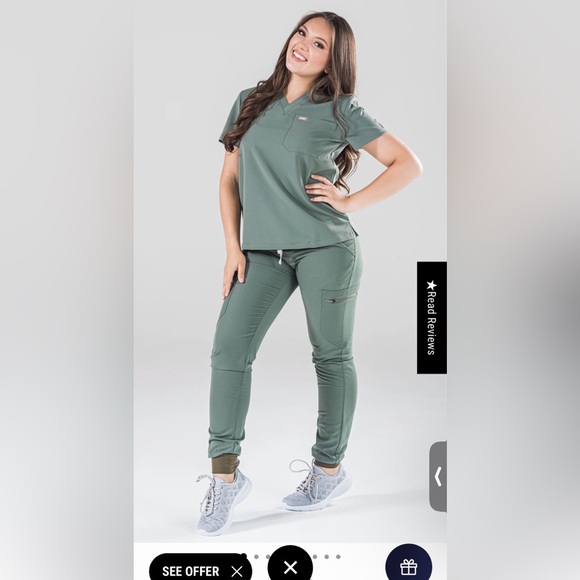 Code NXT Olive Scrub Set - Picture 3 of 3